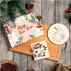 Набор подарочный Этель Christmas wreath: кух. полотенце и акс.