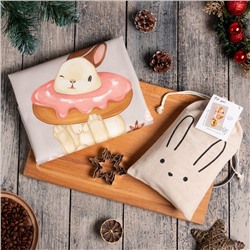 Набор в мешочке Этель Holiday desserts: полотенце 40х73 см, формочки для запекания - 3 шт.