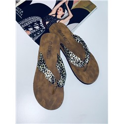 Dameini LT610-1(0115-1)Z Обувь пляжная леопард текстиль
