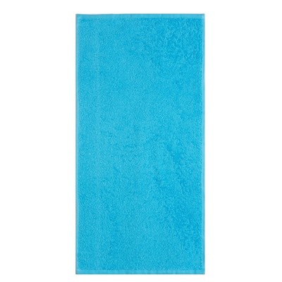 Полотенце подарочное в коробке Экономь и Я, Вид 1, 30*60 см, цв.голубой, 100% хл, 320 г/м2