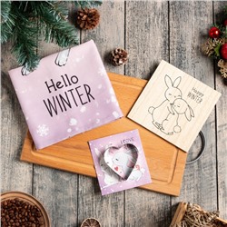 Набор подарочный Этель Hello winter: кухонное полотенце и аксессуары