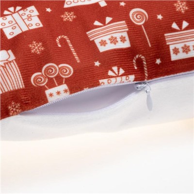 Чехол на подушку Этель "Merry Christmas" 40 х 40 см, 100% п/э