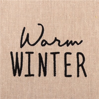 Кармашек текстильный Этель "Warm winter" 2 отделения, 41х20 см
