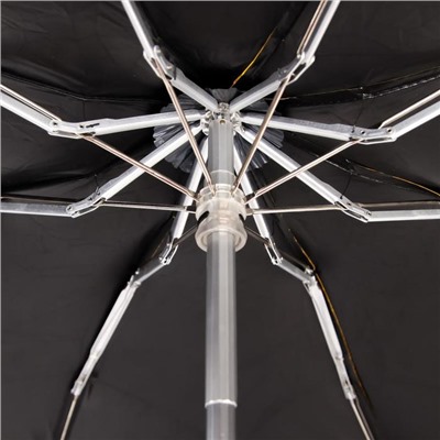 Зонт механический «Однотонный», мини, 5 сложений, 8 спиц, R = 46 см, цвет МИКС