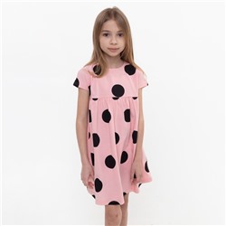 Платье для девочки, цвет розовый/горох, рост 98 см