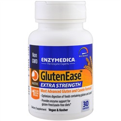 Enzymedica, GlutenEase, супер сила, 30 капсул