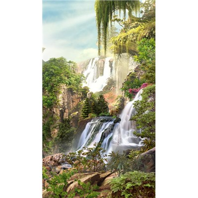 3D Фотообои «Сказочные водопады»