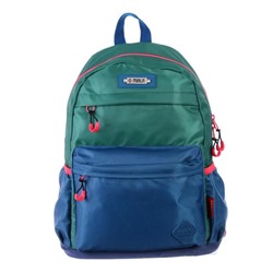 Рюкзак молодёжный, Merlin, 43 x 30 x 18 см, эргономичная спинка, зелёный/синий