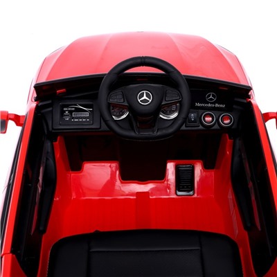 Электромобиль MERCEDES-BENZ GLC COUPE, EVA колеса, кожаное сидение, цвет красный