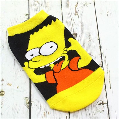 Короткие носки Р.33-38 "Симпсоны" Барт