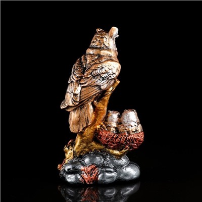 Статуэтка "Сова с гнездом", бронза, гипс, 26 см