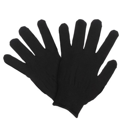 Перчатки нейлоновые, без покрытия, размер 8, чёрные, Greengo