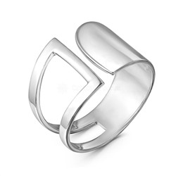 Кольцо из серебра родированное (разъемное)