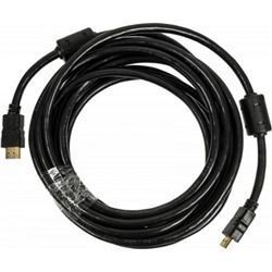 Кабель аудио-видео Ningbo HDMI-5M-MG, HDMI (m), 5 м, феррит.кольца, черный