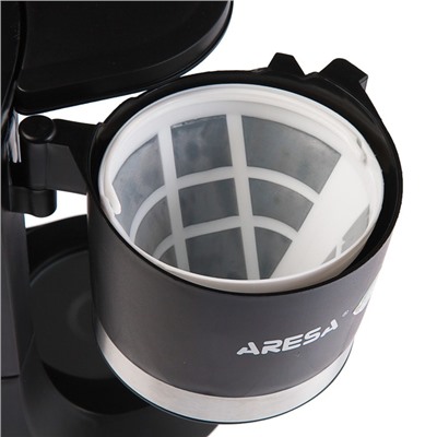 Кофеварка  ARESA AR-1604, 680 Вт, капельная, 1.2 л, черная