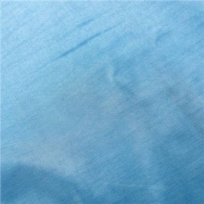 Штора портьерная 143х260 см, тафта, голубой, на шторной ленте, пэ 100%