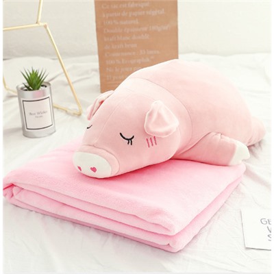 Плюшевое одеяло-игрушка "Свинка" ЕН 155