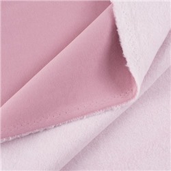 Ткань на отрез футер 3-х нитка компакт пенье начес цвет светло-розовый