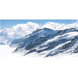 3D Фотообои  «Пейзаж в заснеженных горах»