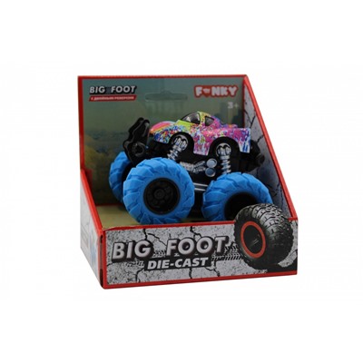 Машина пластиковая FUNKY TOYS FT61040 гоночная die-cast, 4*4, синие колеса