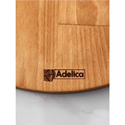 Трёхъярусная подставка Adelica, d=32×26×20×1,8 см, высота 37 см, массив берёзы, пропитано маслом