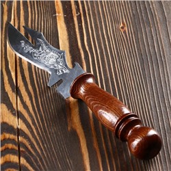 Нож-вилка для шашлыка узбекский с гравировкой