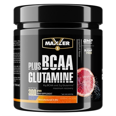 Комплекс аминокислот BCAA+Glutamine со вкусом грейпфрута grapefruit Maxler 300 гр.