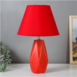 Настольная лампа 16873/1RD E14 40Вт красный 23х23х36 см