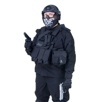 Жилет разгрузочный KINGRIN Tactical vest (Black) VE-21-BK