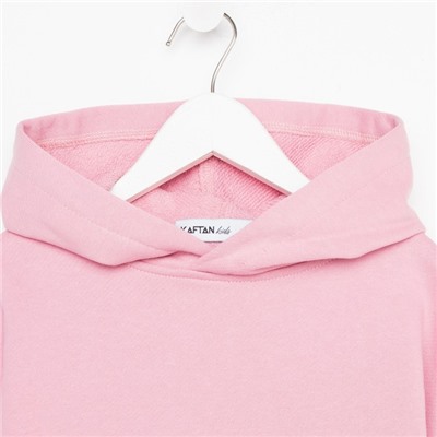 Худи для девочки KAFTAN "Basic line", размер 30 (98-104), цвет розовый