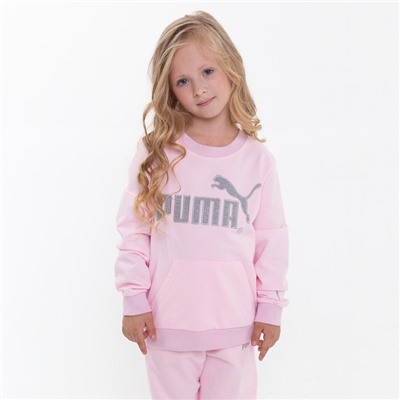 Костюм для девочки PUMA (свитшот, брюки), цвет розовый, рост 98 см (3 года)