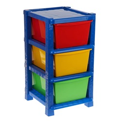 Система модульного хранения №11, цвет синий, 3 секции