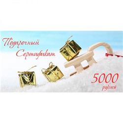 Подарочный сертификат на 5000р. "Магазин удивительных вещей ПурумБурум" дизайн 2