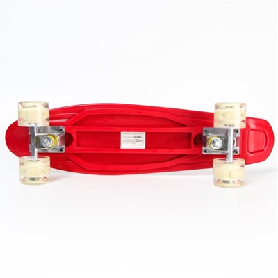 Пенниборд "Gravity Falls" 56 х 16 см, колеса световые PU 60х45 мм, ABEC 7, цвет бордовый