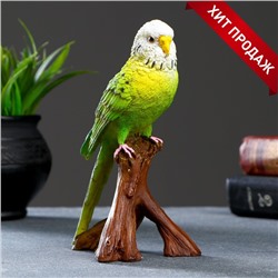 Фигура "Зеленый попугай" 9,5х8х16,5см
