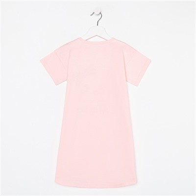 Сорочка для девочки, цвет розовый, рост 116