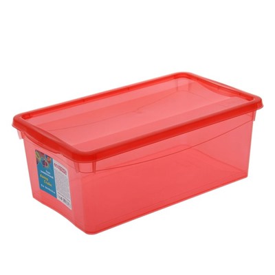 Ящик для хранения с крышкой «Колор. Стайл», 5 л, 32×19×12 см, цвет МИКС