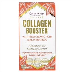 ReserveAge Nutrition, Collagen Booster с гиалуроновой кислотой и ресвератролом, 60 капсул