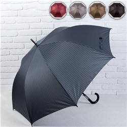Зонт - трость полуавтоматический «Полоски», 8 спиц, R = 60 см, цвет МИКС