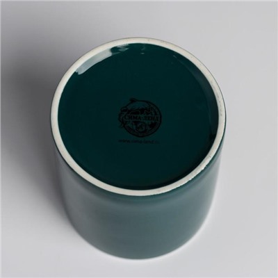 Керамическое кашпо с тиснением «Лампочка», 8 х 9,5 см