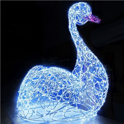 Светодиодная фигура «Лебедь», 60 × 60 × 30 см, 20 Вт, 220 В