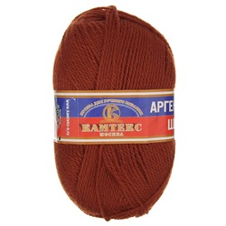 Камтекс. Аргентинская  шерсть, пряжа для ручного вязания (051, терракот) 560524 МТ