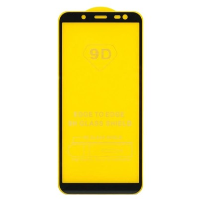 Защитное стекло Samsung J6 2018 (черный) 9D тех.упаковка