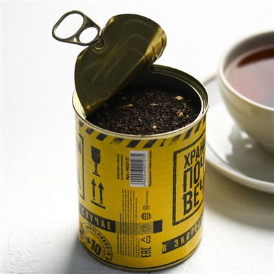 Чай чёрный «Экстремально крепкий», имбирь, в консервной банке, 60 г