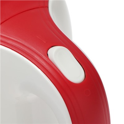 Чайник электрический ENERGY E-274, пластик, 1,7 л, 2200 Вт, бело-красный