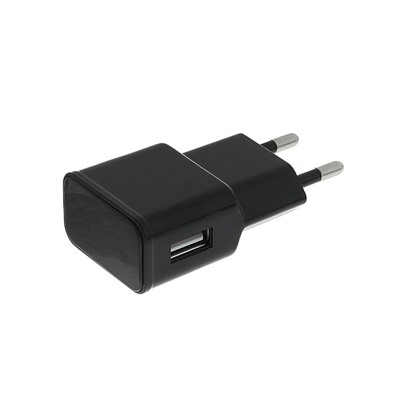 Сетевое зарядное устройство Cablexpert, USB, 1 A, черное