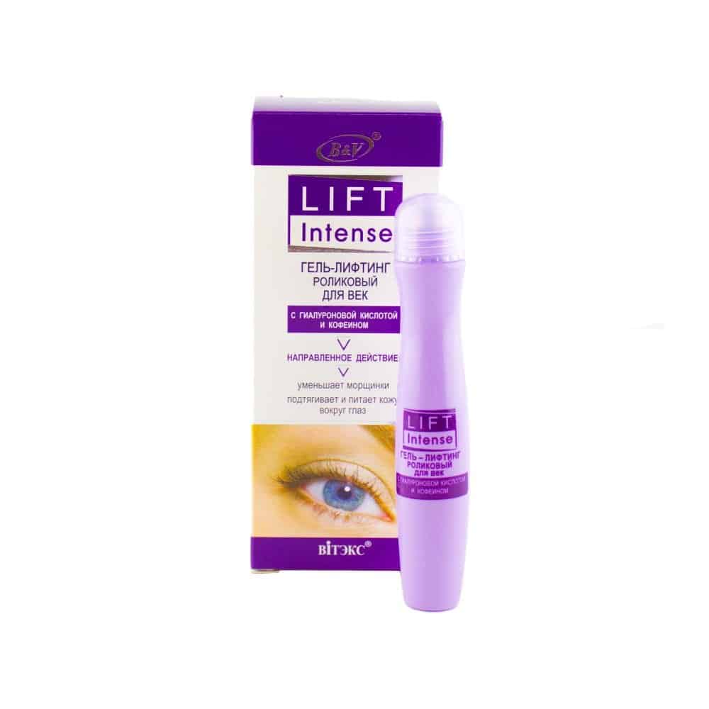 Гель лифтинг. Гель-лифтинг роликовый для век Белита-Витэкс Lift intense.. Lift intense гель-лифтинг роликовый для век 15г. Гель-лифтинг роликовый для век с Гиалур.кисл. И кофеином 15 мл Lift intense. Лифт Интенс гель лифтинг роликовый.