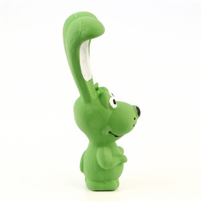 Игрушка пищащая для собак из латекса "Собачка", 17 см, зелёная