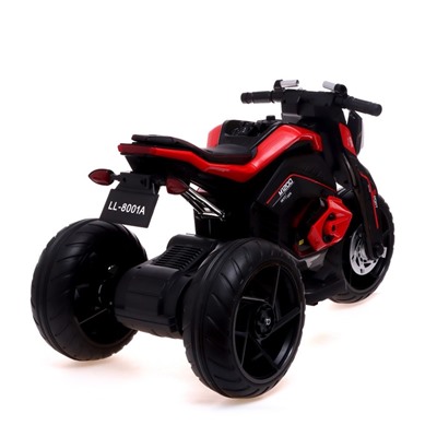 Электромотоцикл М1200, EVA колеса, кожаное сидение, 2 мотора, цвет красный