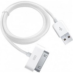 Кабель USB (30-pin)  4G (белый) 1м